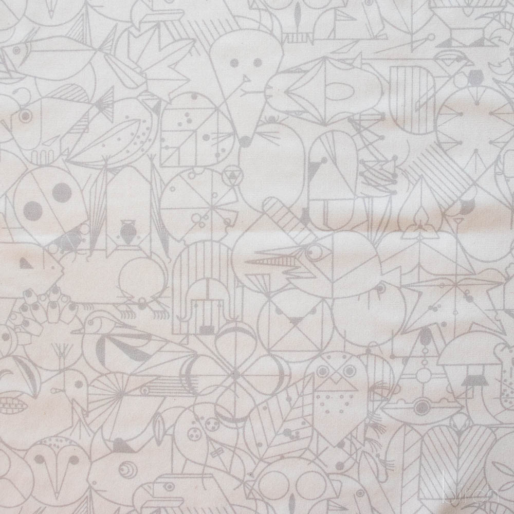 End Papers Snow, Charley Harper End Papers Basics from Birch Organic Fabrics