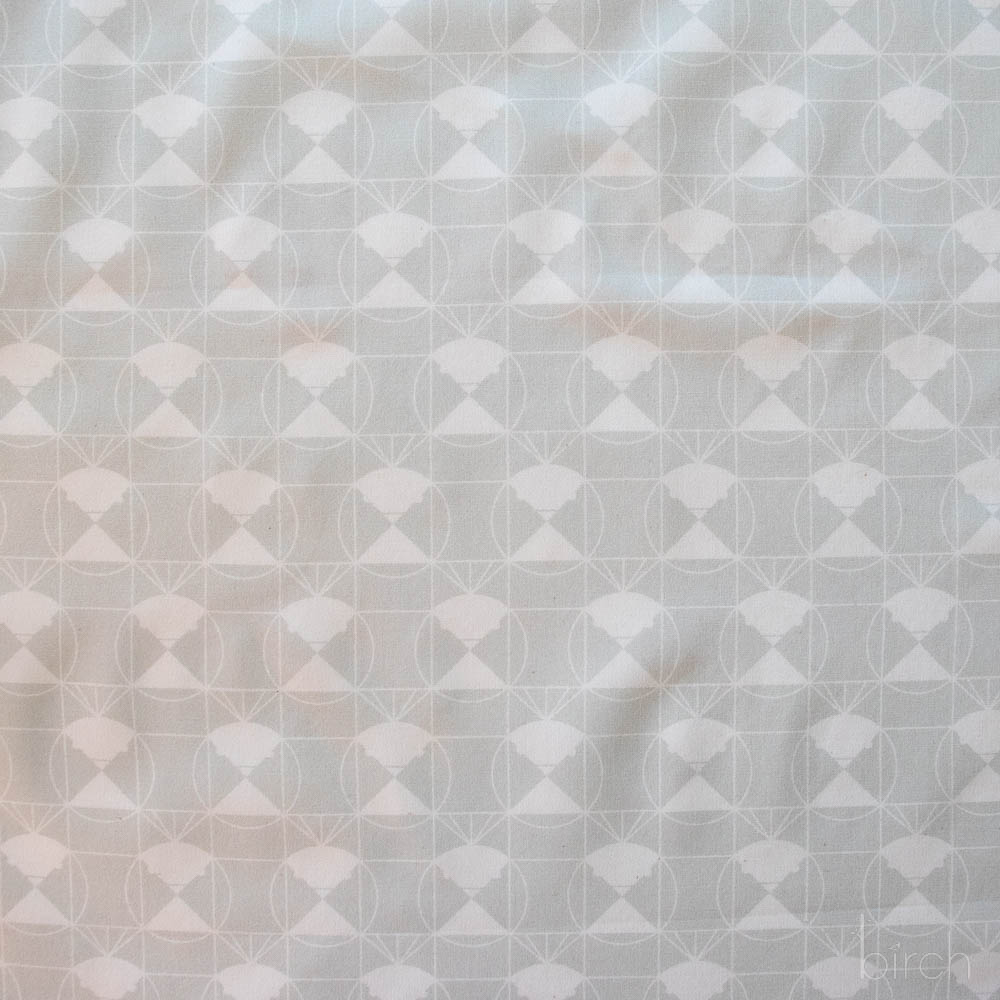 Chickadee End Papers Snow, Charley Harper End Papers Basics from Birch Organic Fabrics
