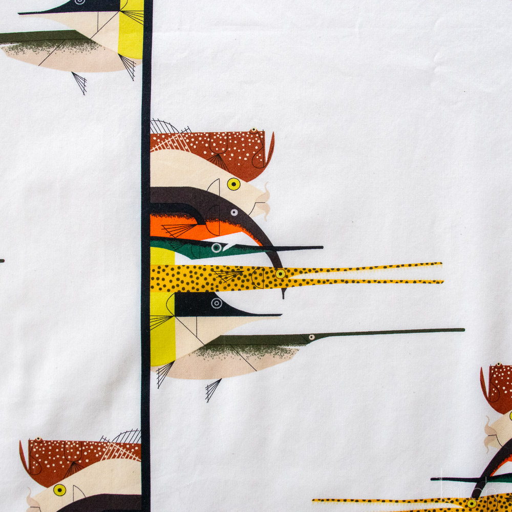 Gone Fishin, Charley Harper Coastal Vol. 2 for Birch Organic Fabrics