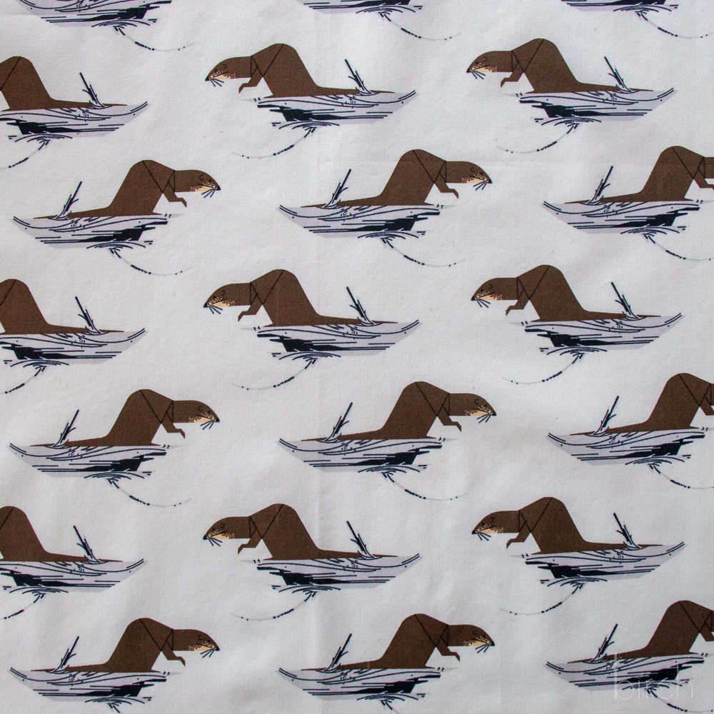 Tree Otter, Charley Harper Coastal Vol. 2 for Birch Organic Fabrics
